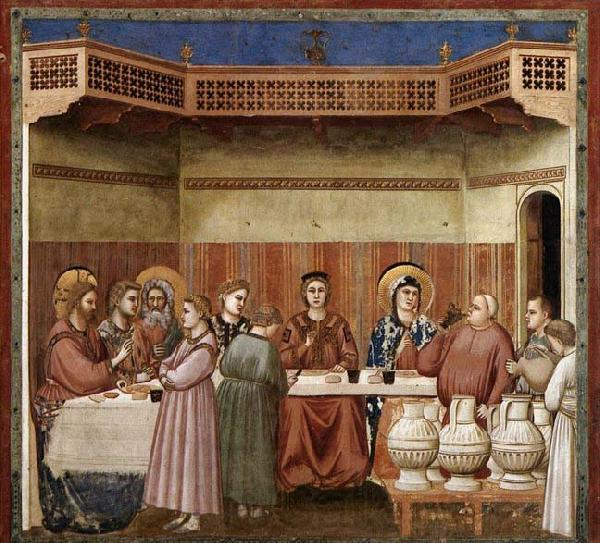 GIOTTO di Bondone Marriage at Cana Spain oil painting art